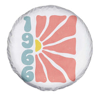 60th Birthday Spare Tire Cover Vintage 1966 Boho Flowers 60 Years Old Birthday