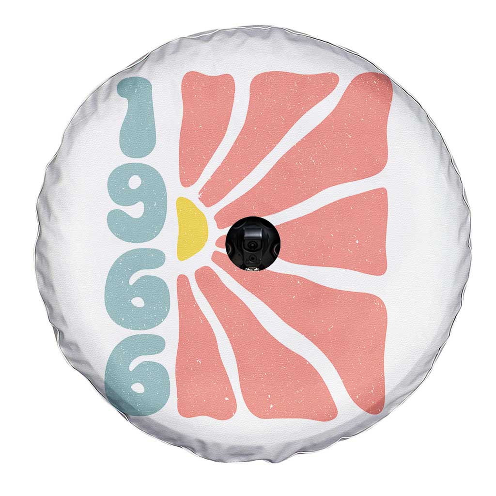 60th Birthday Spare Tire Cover Vintage 1966 Boho Flowers 60 Years Old Birthday