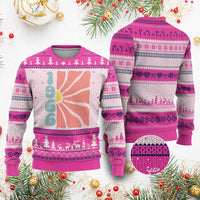 60th Birthday Ugly Christmas Sweater Vintage 1966 Boho Flowers 60 Years Old Birthday