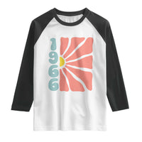 60th Birthday Raglan Shirt Vintage 1966 Boho Flowers 60 Years Old Birthday