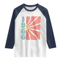 60th Birthday Raglan Shirt Vintage 1966 Boho Flowers 60 Years Old Birthday