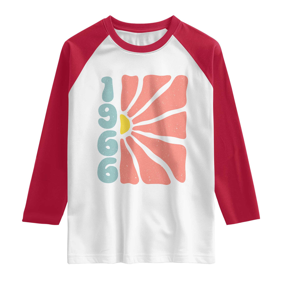 60th Birthday Raglan Shirt Vintage 1966 Boho Flowers 60 Years Old Birthday