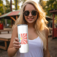 60th Birthday Skinny Tumbler Vintage 1966 Boho Flowers 60 Years Old Birthday