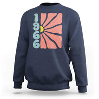 60th Birthday Sweatshirt Vintage 1966 Boho Flowers 60 Years Old Birthday