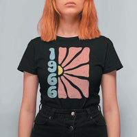 60th Birthday T Shirt For Women Vintage 1966 Boho Flowers 60 Years Old Birthday