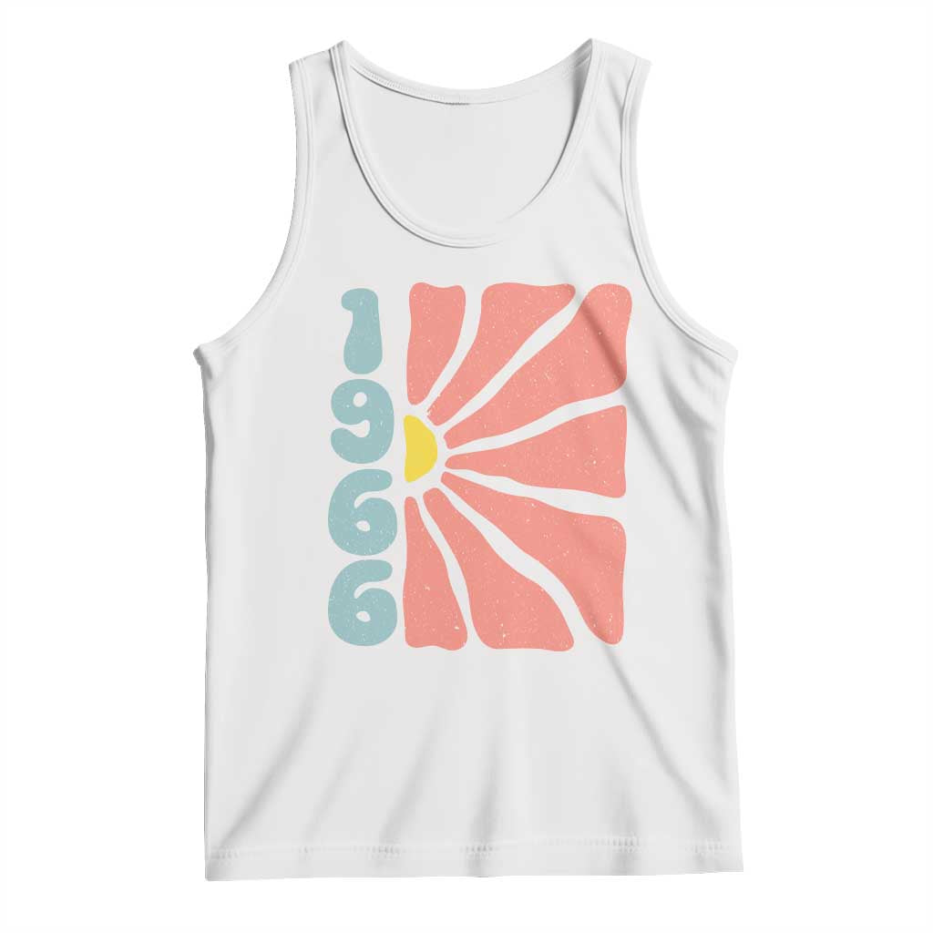 60th Birthday Tank Top Vintage 1966 Boho Flowers 60 Years Old Birthday