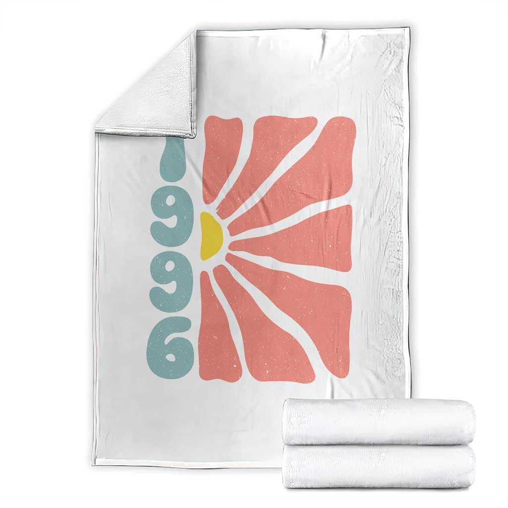 30th Birthday Throw Blanket Vintage 1996 Boho Flowers 30 Years Old Birthday