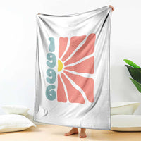 30th Birthday Throw Blanket Vintage 1996 Boho Flowers 30 Years Old Birthday