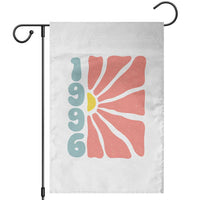 30th Birthday Garden Flag Vintage 1996 Boho Flowers 30 Years Old Birthday
