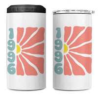 30th Birthday 4 in 1 Can Cooler Tumbler Vintage 1996 Boho Flowers 30 Years Old Birthday