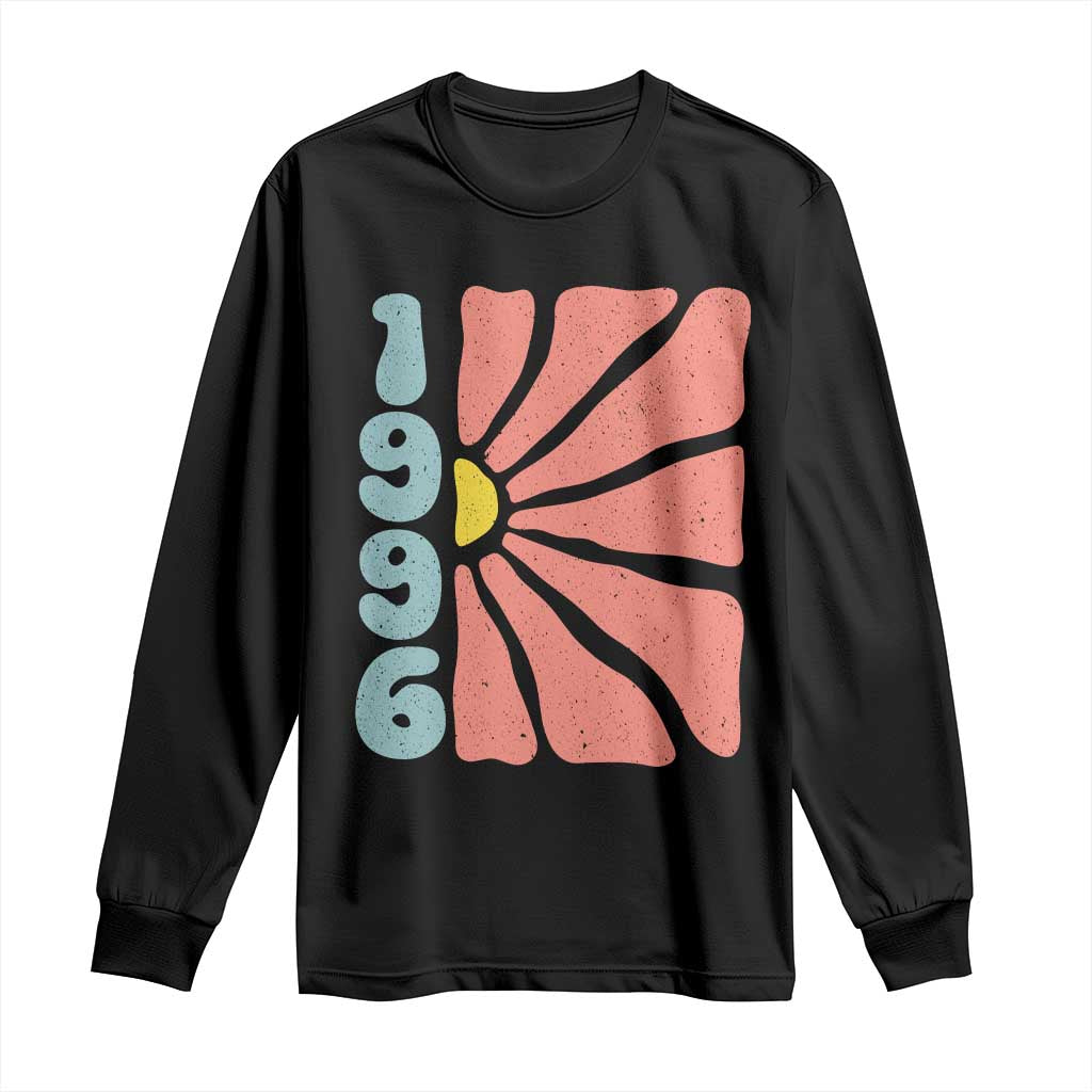 30th Birthday Long Sleeve Shirt Vintage 1996 Boho Flowers 30 Years Old Birthday