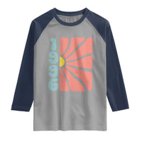 30th Birthday Raglan Shirt Vintage 1996 Boho Flowers 30 Years Old Birthday