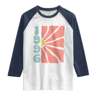 30th Birthday Raglan Shirt Vintage 1996 Boho Flowers 30 Years Old Birthday