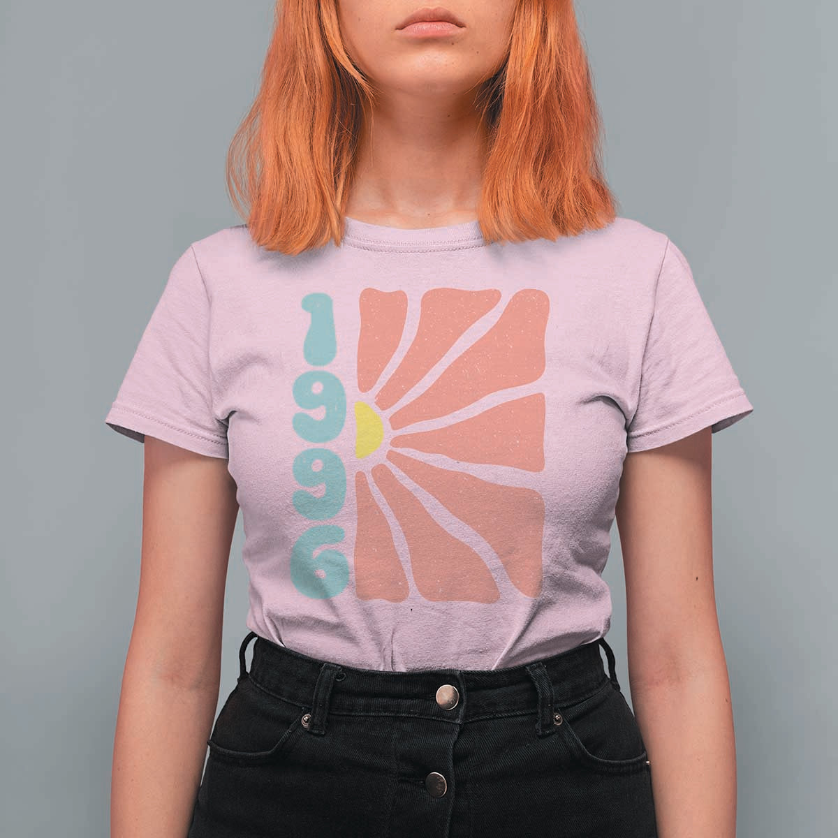 30th Birthday T Shirt For Women Vintage 1996 Boho Flowers 30 Years Old Birthday