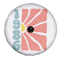 40th Birthday Spare Tire Cover Vintage 1986 Boho Flowers 40 Years Old Birthday