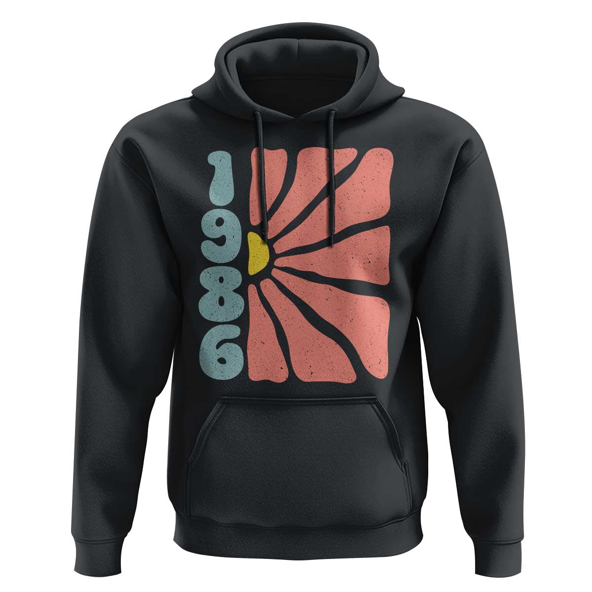 40th Birthday Hoodie Vintage 1986 Boho Flowers 40 Years Old Birthday