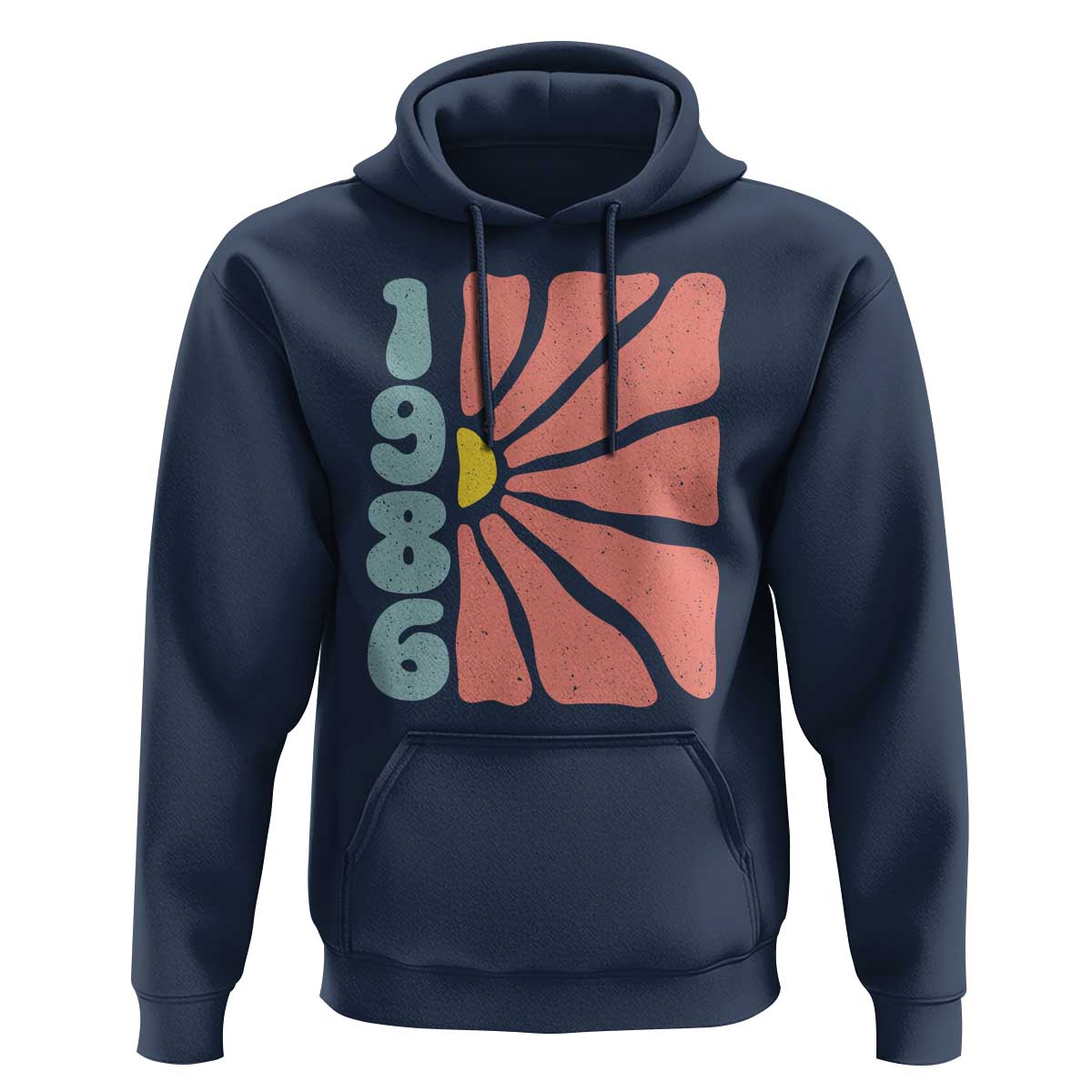 40th Birthday Hoodie Vintage 1986 Boho Flowers 40 Years Old Birthday