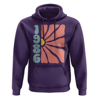 40th Birthday Hoodie Vintage 1986 Boho Flowers 40 Years Old Birthday