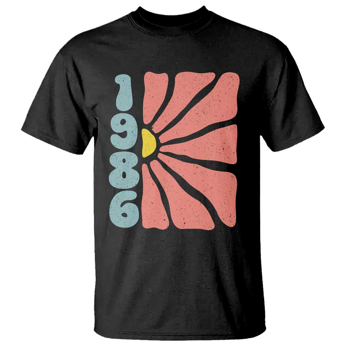 40th Birthday T Shirt Vintage 1986 Boho Flowers 40 Years Old Birthday