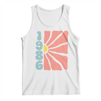 40th Birthday Tank Top Vintage 1986 Boho Flowers 40 Years Old Birthday
