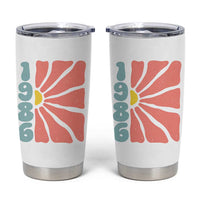 40th Birthday Tumbler Cup Vintage 1986 Boho Flowers 40 Years Old Birthday