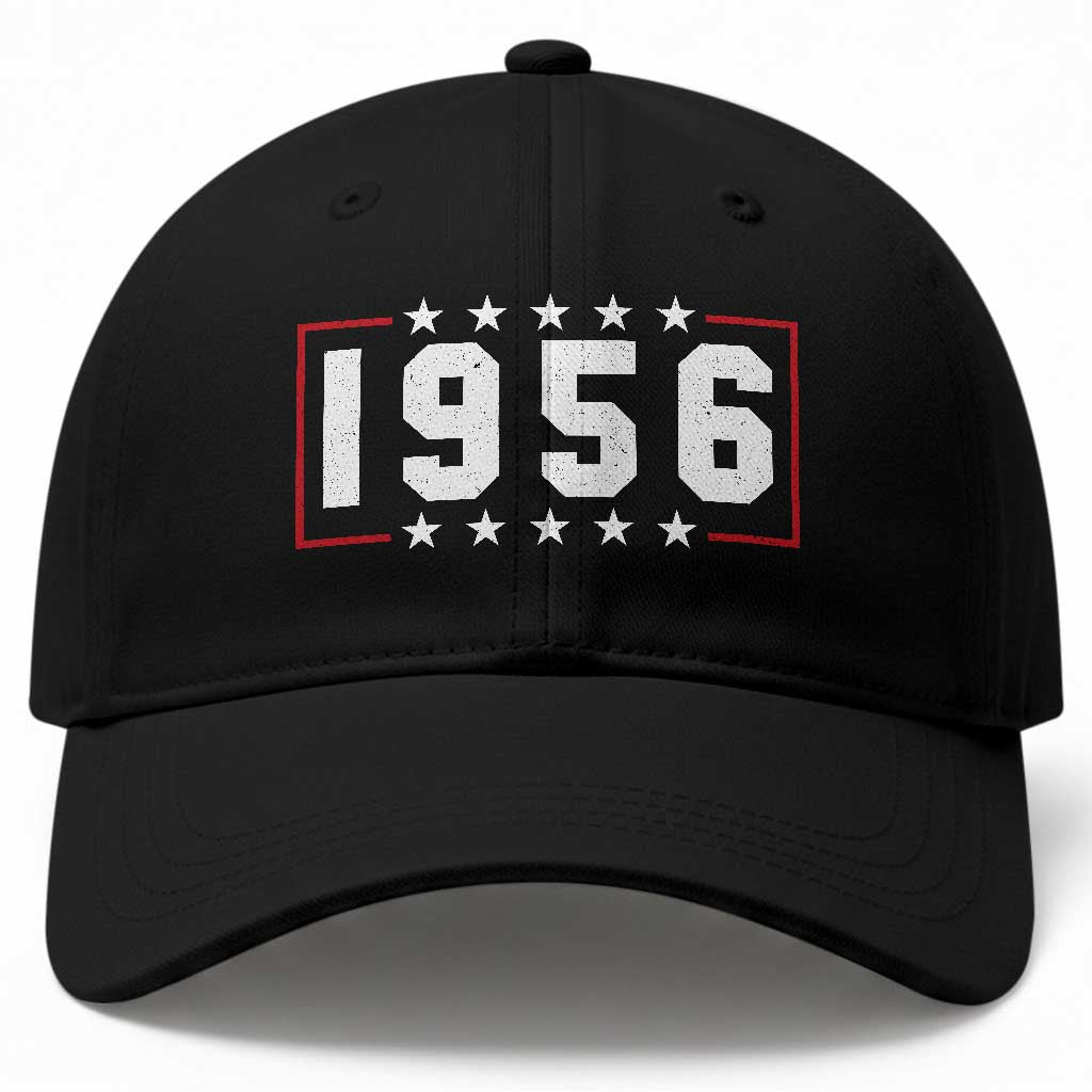 70th Birthday Baseball Cap Vintage 1956 70 Years Old Birthday Stars And Stripes