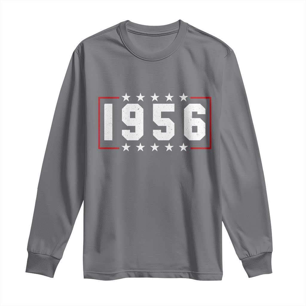 70th Birthday Long Sleeve Shirt Vintage 1956 70 Years Old Birthday Stars And Stripes