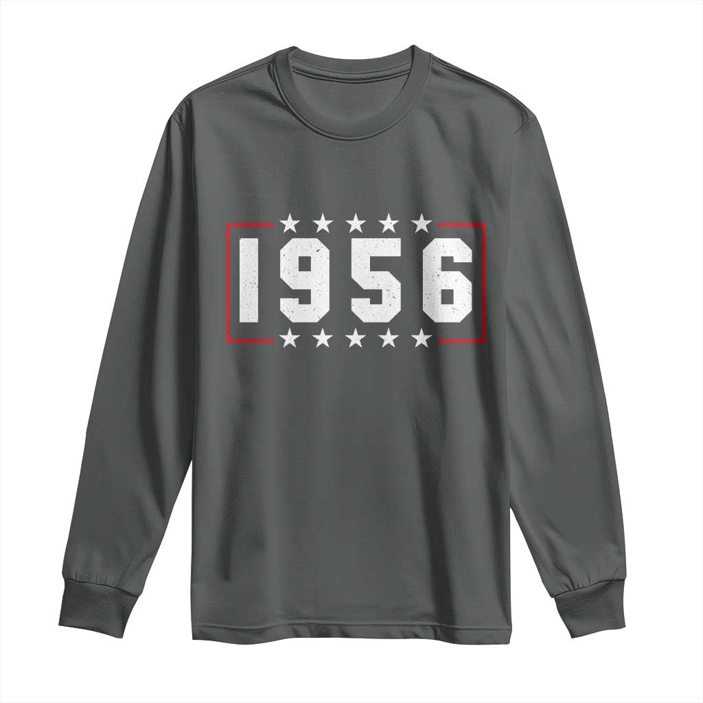 70th Birthday Long Sleeve Shirt Vintage 1956 70 Years Old Birthday Stars And Stripes