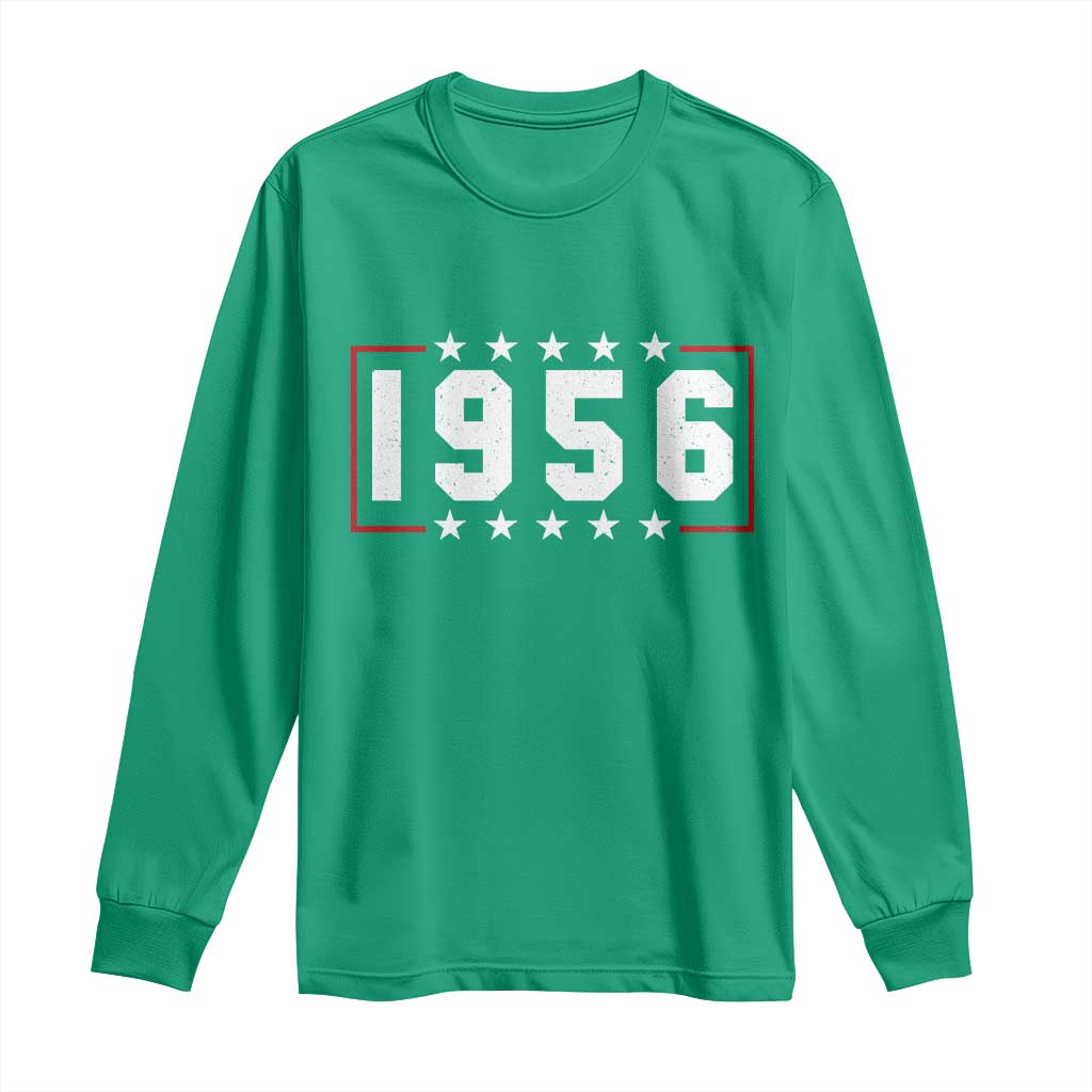 70th Birthday Long Sleeve Shirt Vintage 1956 70 Years Old Birthday Stars And Stripes