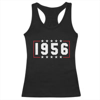 70th Birthday Racerback Tank Top Vintage 1956 70 Years Old Birthday Stars And Stripes