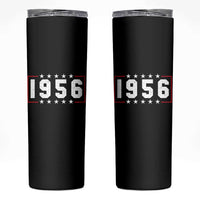 70th Birthday Skinny Tumbler Vintage 1956 70 Years Old Birthday Stars And Stripes