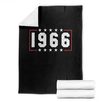 60th Birthday Throw Blanket Vintage 1966 60 Years Old Birthday Stars And Stripes