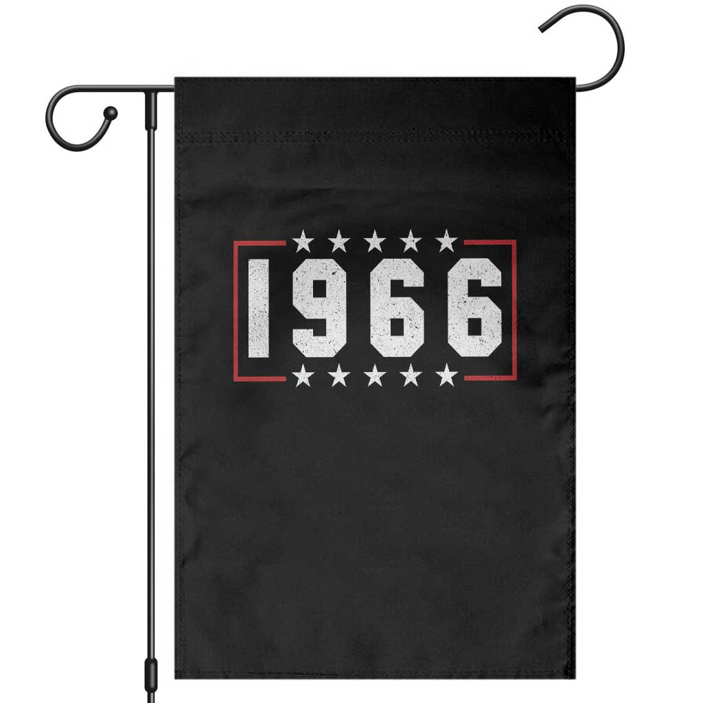 60th Birthday Garden Flag Vintage 1966 60 Years Old Birthday Stars And Stripes