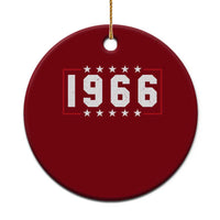 60th Birthday Ceramic Ornament Vintage 1966 60 Years Old Birthday Stars And Stripes