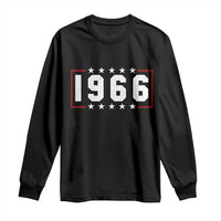60th Birthday Long Sleeve Shirt Vintage 1966 60 Years Old Birthday Stars And Stripes