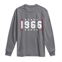 60th Birthday Long Sleeve Shirt Vintage 1966 60 Years Old Birthday Stars And Stripes