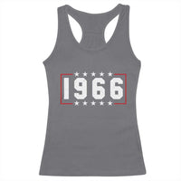 60th Birthday Racerback Tank Top Vintage 1966 60 Years Old Birthday Stars And Stripes