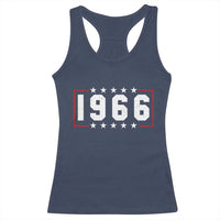 60th Birthday Racerback Tank Top Vintage 1966 60 Years Old Birthday Stars And Stripes