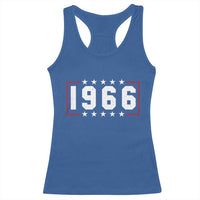 60th Birthday Racerback Tank Top Vintage 1966 60 Years Old Birthday Stars And Stripes