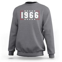 60th Birthday Sweatshirt Vintage 1966 60 Years Old Birthday Stars And Stripes
