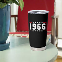 60th Birthday Tumbler Cup Vintage 1966 60 Years Old Birthday Stars And Stripes