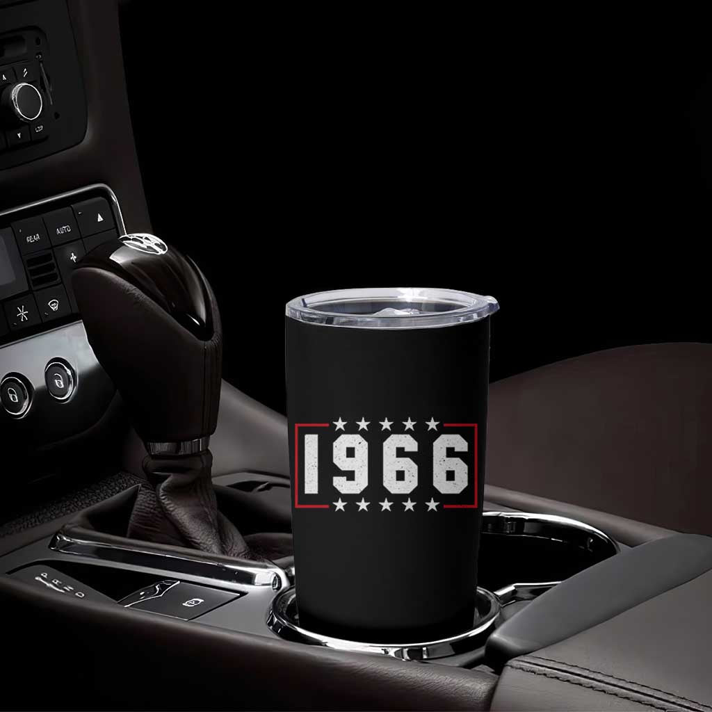 60th Birthday Tumbler Cup Vintage 1966 60 Years Old Birthday Stars And Stripes
