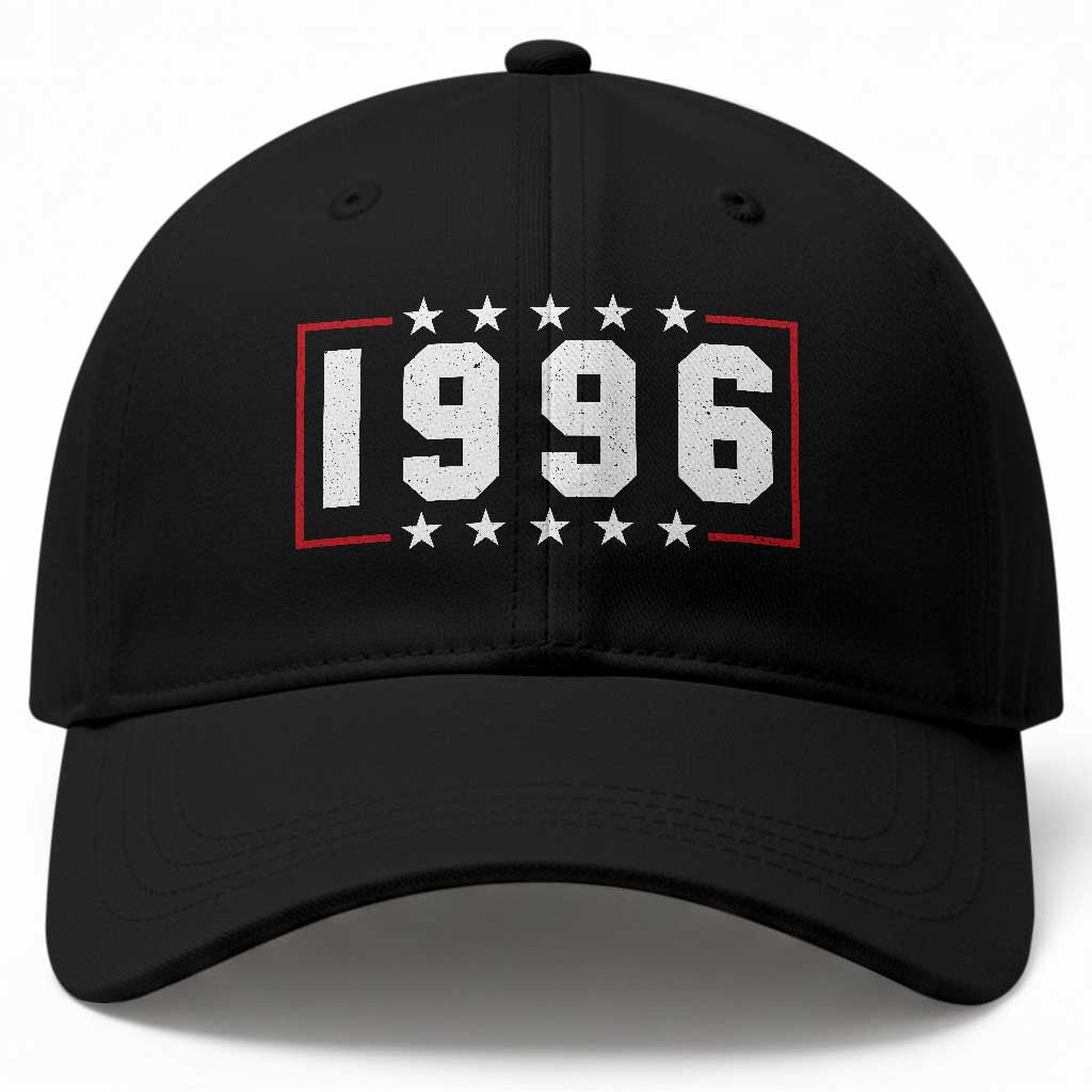 30th Birthday Baseball Cap Vintage 1996 30 Years Old Birthday Stars And Stripes