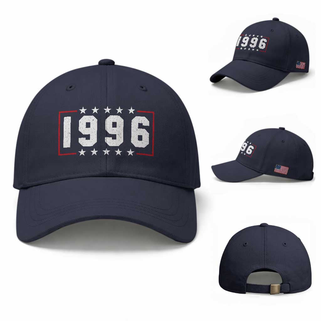 30th Birthday Baseball Cap Vintage 1996 30 Years Old Birthday Stars And Stripes