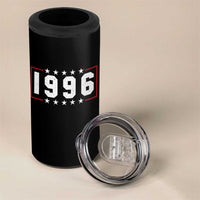 30th Birthday 4 in 1 Can Cooler Tumbler Vintage 1996 30 Years Old Birthday Stars And Stripes