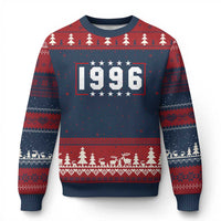 30th Birthday Ugly Christmas Sweater Vintage 1996 30 Years Old Birthday Stars And Stripes