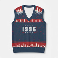 30th Birthday V-Neck Knit Sweater Vest Vintage 1996 30 Years Old Birthday Stars And Stripes