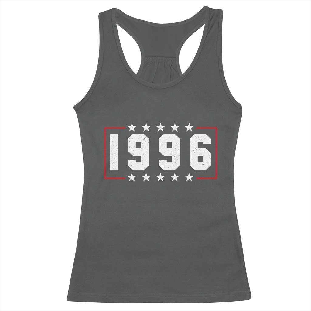 30th Birthday Racerback Tank Top Vintage 1996 30 Years Old Birthday Stars And Stripes