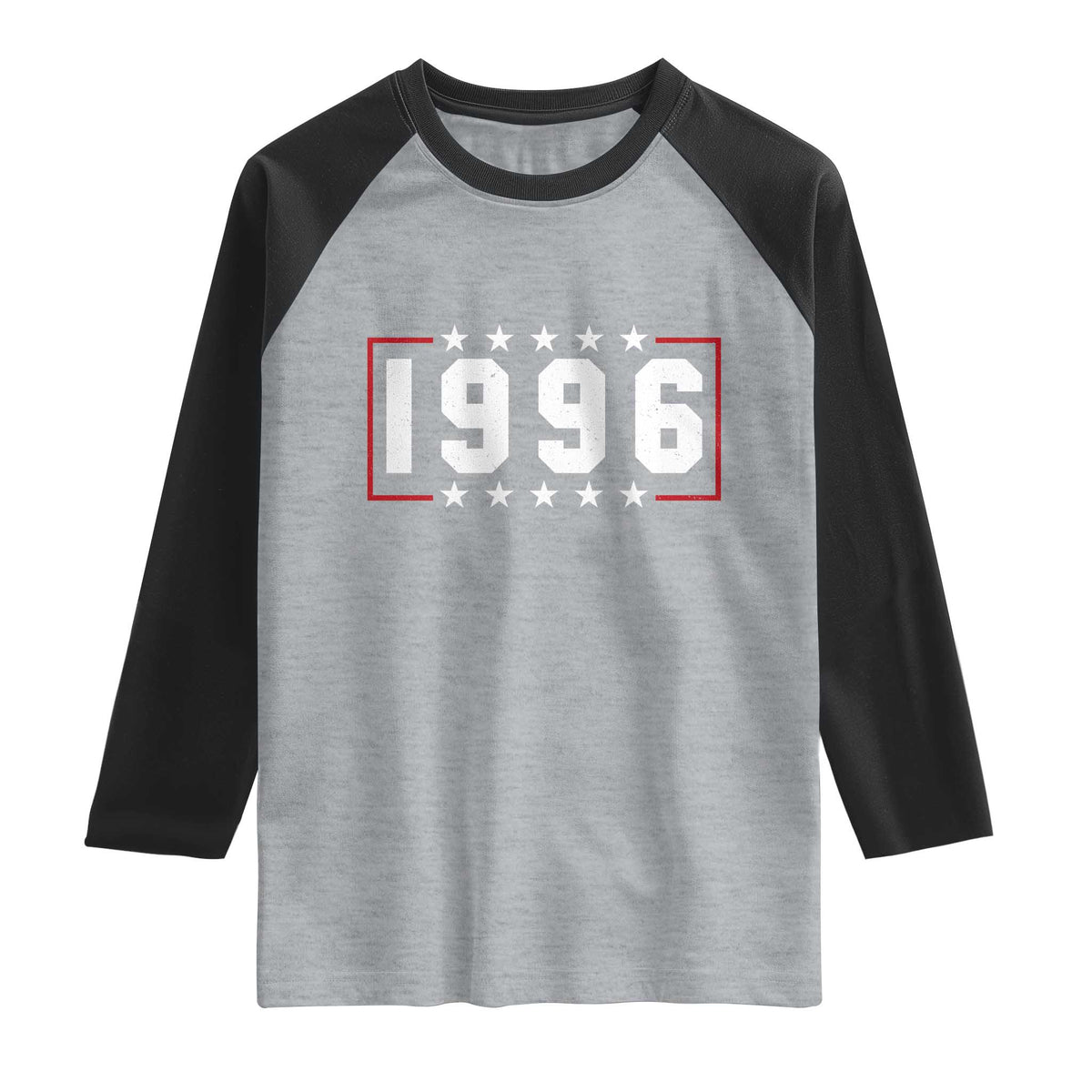 30th Birthday Raglan Shirt Vintage 1996 30 Years Old Birthday Stars And Stripes