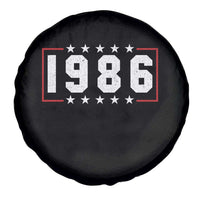40th Birthday Spare Tire Cover Vintage 1986 40 Years Old Birthday Stars And Stripes